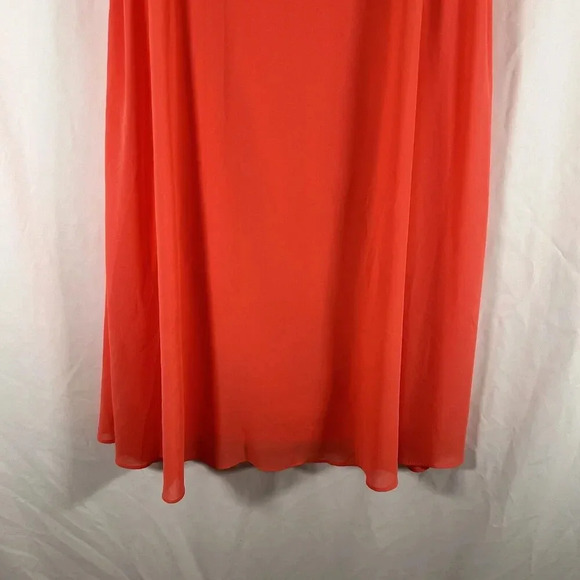 Vince Camuto Knee Length Dress Women's 4 Pink Zip Back Sleeveless - Picture 3 of 7